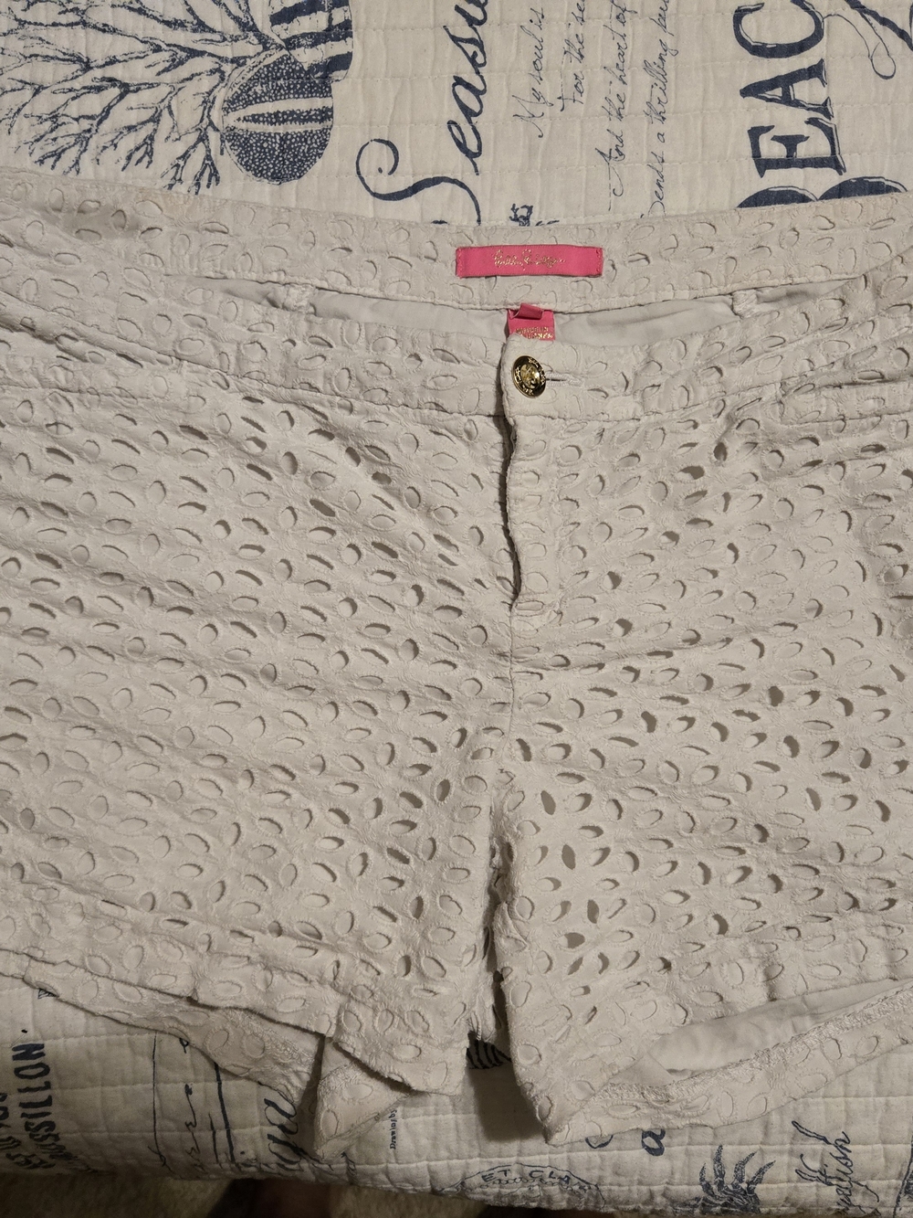 Lilly Pulitzer Women's Eyelet Lace Shorts - White Size 12